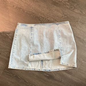 Denim mini skirt